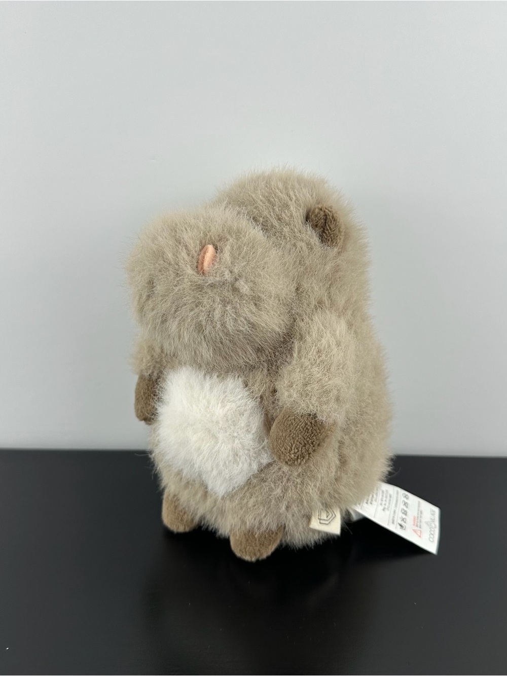 Coco Village RARE Gray Hippo 6" Grey Tan White Hippopotamus Plush Stuffed Animal